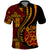 Vintage Tonga Malo E Lelei Ngatu Pattern Polo Shirt LT9 Red - Polynesian Pride