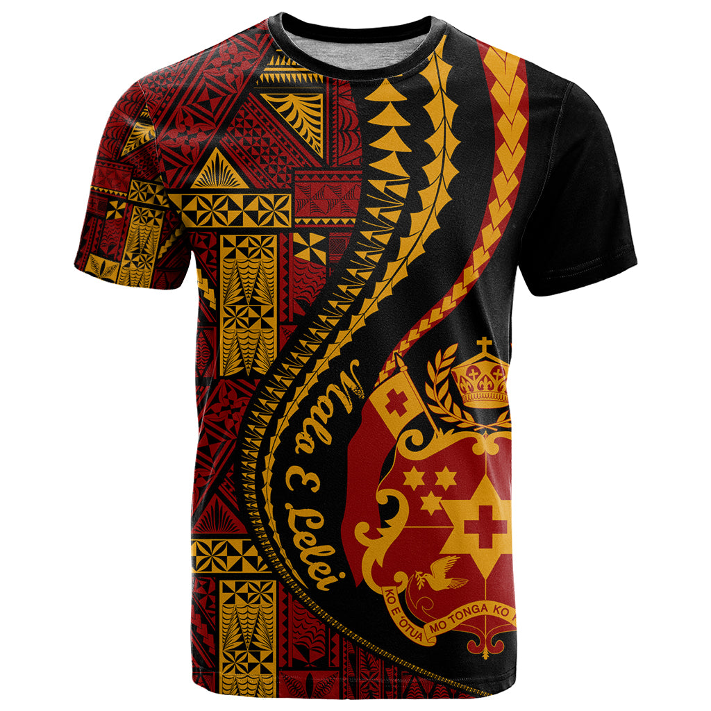 Vintage Tonga Malo E Lelei Ngatu Pattern T Shirt LT9 Red - Polynesian Pride