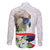 Philippines Eagle and Sampaguita Flowers Family Matching Long Sleeve Bodycon Dress and Hawaiian Shirt Polynesian Pattern