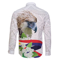 Philippines Eagle and Sampaguita Flowers Family Matching Tank Maxi Dress and Hawaiian Shirt Polynesian Pattern LT9 - Polynesian Pride