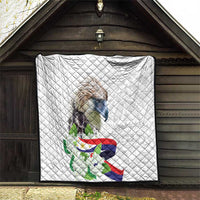 Philippines Eagle and Sampaguita Flowers Quilt Polynesian Pattern