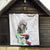 Philippines Eagle and Sampaguita Flowers Quilt Polynesian Pattern
