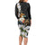 Philippines Eagle with Coat Of Arm Family Matching Long Sleeve Bodycon Dress and Hawaiian Shirt Simple Sampaguita Jasmine