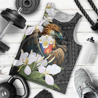 Philippines Eagle with Coat Of Arm Men Tank Top Simple Sampaguita Jasmine