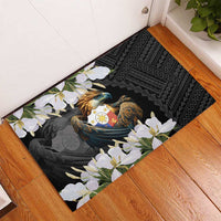 Philippines Eagle with Coat Of Arm Rubber Doormat Simple Sampaguita Jasmine