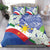 Philippines Flag Bedding Set Sampaguita Jasmine with Polynesian Tribal