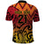 New Zealand Rangatira Custom Polo Shirt Red and Gold Niho Taniwha Maori Tribal