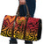 New Zealand Rangatira Custom Travel Bag Red and Gold Niho Taniwha Maori Tribal - Polynesian Pride