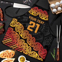 New Zealand Rugby Pacific Custom Apron Rangatira Maori Kowhaiwhai Pattern - Polynesian Pride