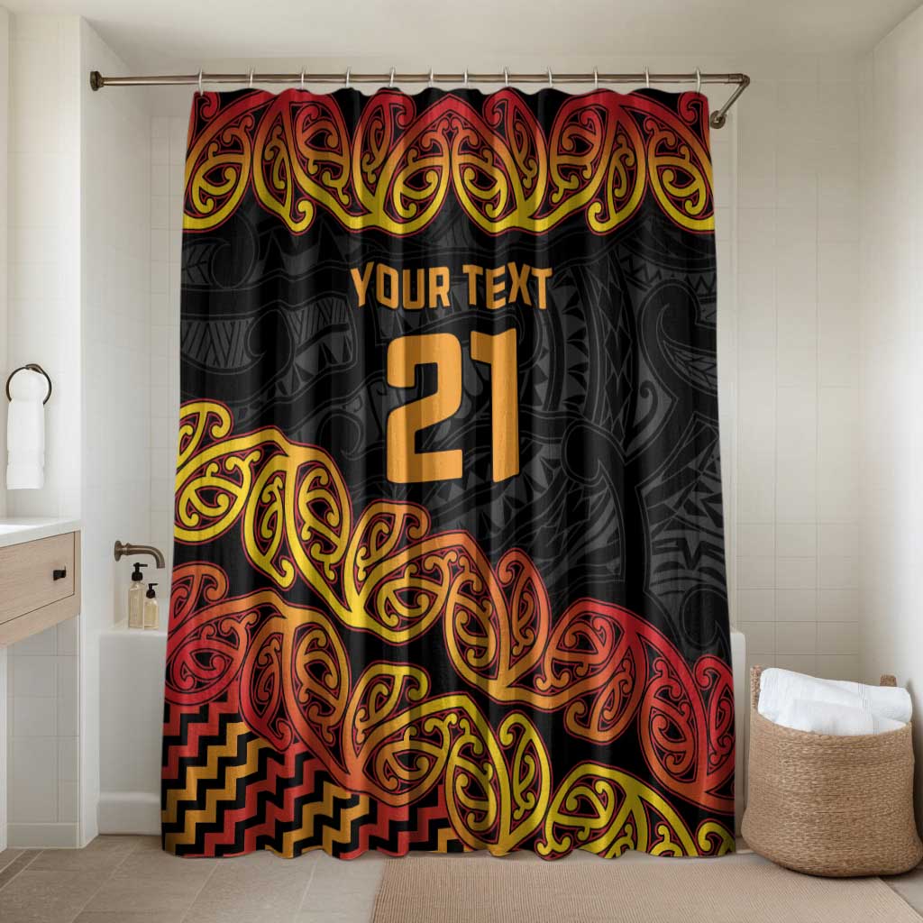 New Zealand Rugby Pacific Custom Bathroom Set Rangatira Maori Kowhaiwhai Pattern - Polynesian Pride
