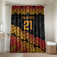 New Zealand Rugby Pacific Custom Bathroom Set Rangatira Maori Kowhaiwhai Pattern - Polynesian Pride