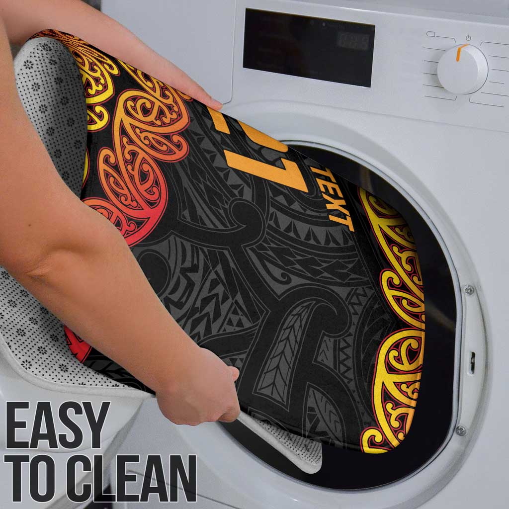 New Zealand Rugby Pacific Custom Bathroom Set Rangatira Maori Kowhaiwhai Pattern - Polynesian Pride