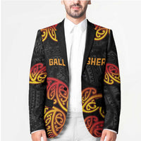 New Zealand Rugby Pacific Custom Blazer Rangatira Maori Kowhaiwhai Pattern - Polynesian Pride