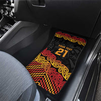 New Zealand Rugby Pacific Custom Car Mats Rangatira Maori Kowhaiwhai Pattern