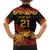 New Zealand Rugby Pacific Custom Family Matching Off The Shoulder Long Sleeve Dress and Hawaiian Shirt Rangatira Maori Kowhaiwhai Pattern