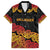 New Zealand Rugby Pacific Custom Family Matching Off The Shoulder Long Sleeve Dress and Hawaiian Shirt Rangatira Maori Kowhaiwhai Pattern