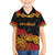 New Zealand Rugby Pacific Custom Family Matching Off The Shoulder Long Sleeve Dress and Hawaiian Shirt Rangatira Maori Kowhaiwhai Pattern