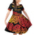 New Zealand Rugby Pacific Custom Family Matching Off Shoulder Short Dress and Hawaiian Shirt Rangatira Maori Kowhaiwhai Pattern