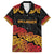 New Zealand Rugby Pacific Custom Family Matching Off Shoulder Short Dress and Hawaiian Shirt Rangatira Maori Kowhaiwhai Pattern