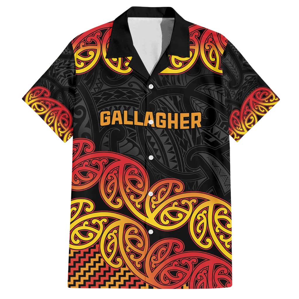 New Zealand Rugby Pacific Custom Family Matching Puletasi and Hawaiian Shirt Rangatira Maori Kowhaiwhai Pattern