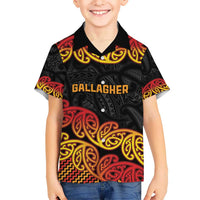 New Zealand Rugby Pacific Custom Hawaiian Shirt Rangatira Maori Kowhaiwhai Pattern