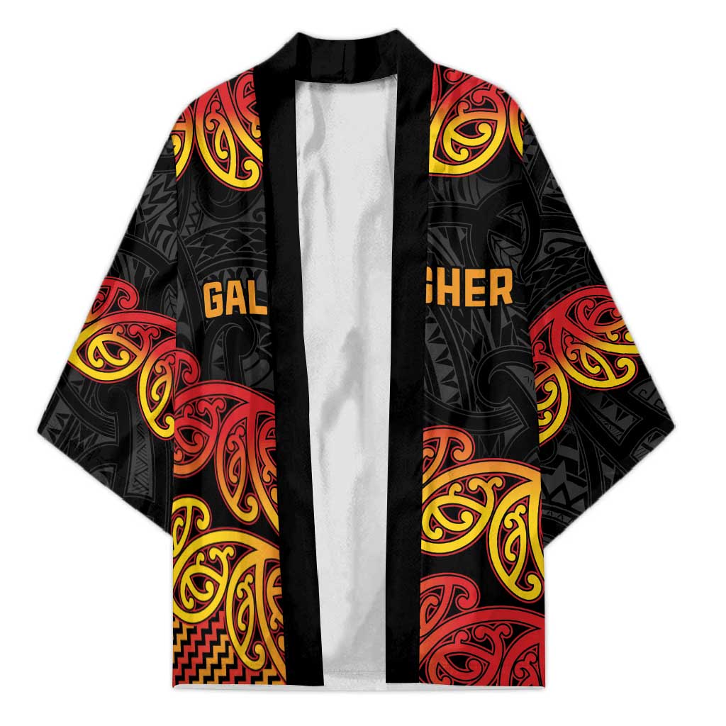 New Zealand Rugby Pacific Custom Kimono Rangatira Maori Kowhaiwhai Pattern - Polynesian Pride