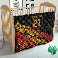New Zealand Rugby Pacific Custom Quilt Rangatira Maori Kowhaiwhai Pattern