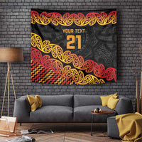 New Zealand Rugby Pacific Custom Tapestry Rangatira Maori Kowhaiwhai Pattern