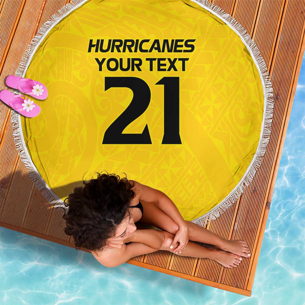 New Zealand Rugby Pacific Custom Beach Blanket Hau Awhiowhio Maori Tribal Tattoo