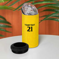 New Zealand Rugby Pacific Custom 4 in 1 Can Cooler Tumbler Hau Awhiowhio Maori Tribal Tattoo