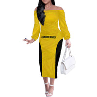 New Zealand Rugby Pacific Custom Family Matching Off The Shoulder Long Sleeve Dress and Hawaiian Shirt Hau Awhiowhio Maori Tribal Tattoo