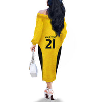 New Zealand Rugby Pacific Custom Family Matching Off The Shoulder Long Sleeve Dress and Hawaiian Shirt Hau Awhiowhio Maori Tribal Tattoo