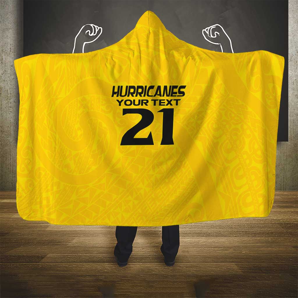 New Zealand Rugby Pacific Custom Hooded Blanket Hau Awhiowhio Maori Tribal Tattoo