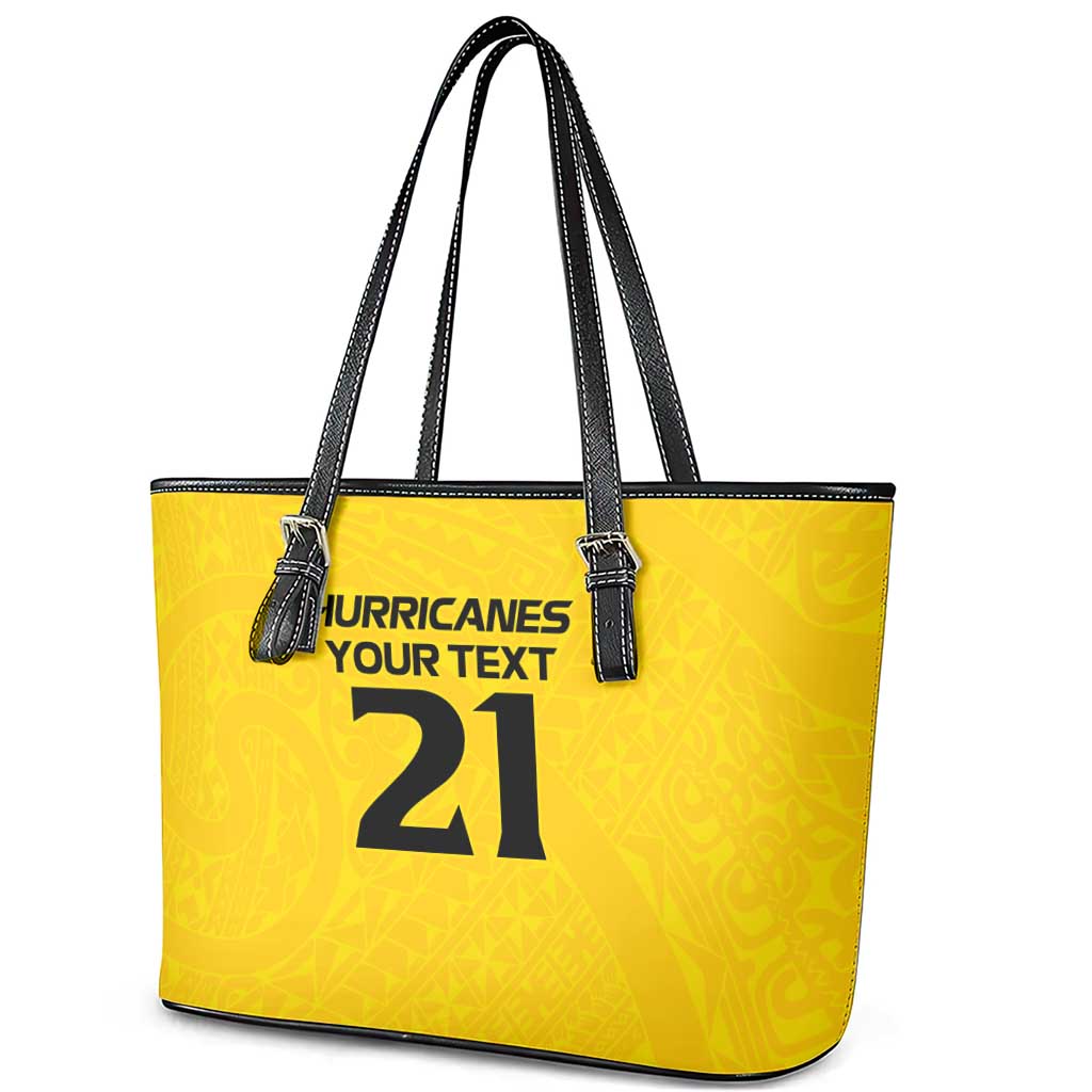 New Zealand Rugby Pacific Custom Leather Tote Bag Hau Awhiowhio Maori Tribal Tattoo