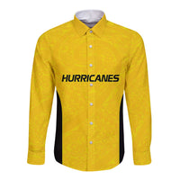 New Zealand Rugby Pacific Custom Long Sleeve Button Shirt Hau Awhiowhio Maori Tribal Tattoo