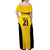 New Zealand Rugby Pacific Custom Off Shoulder Maxi Dress Hau Awhiowhio Maori Tribal Tattoo