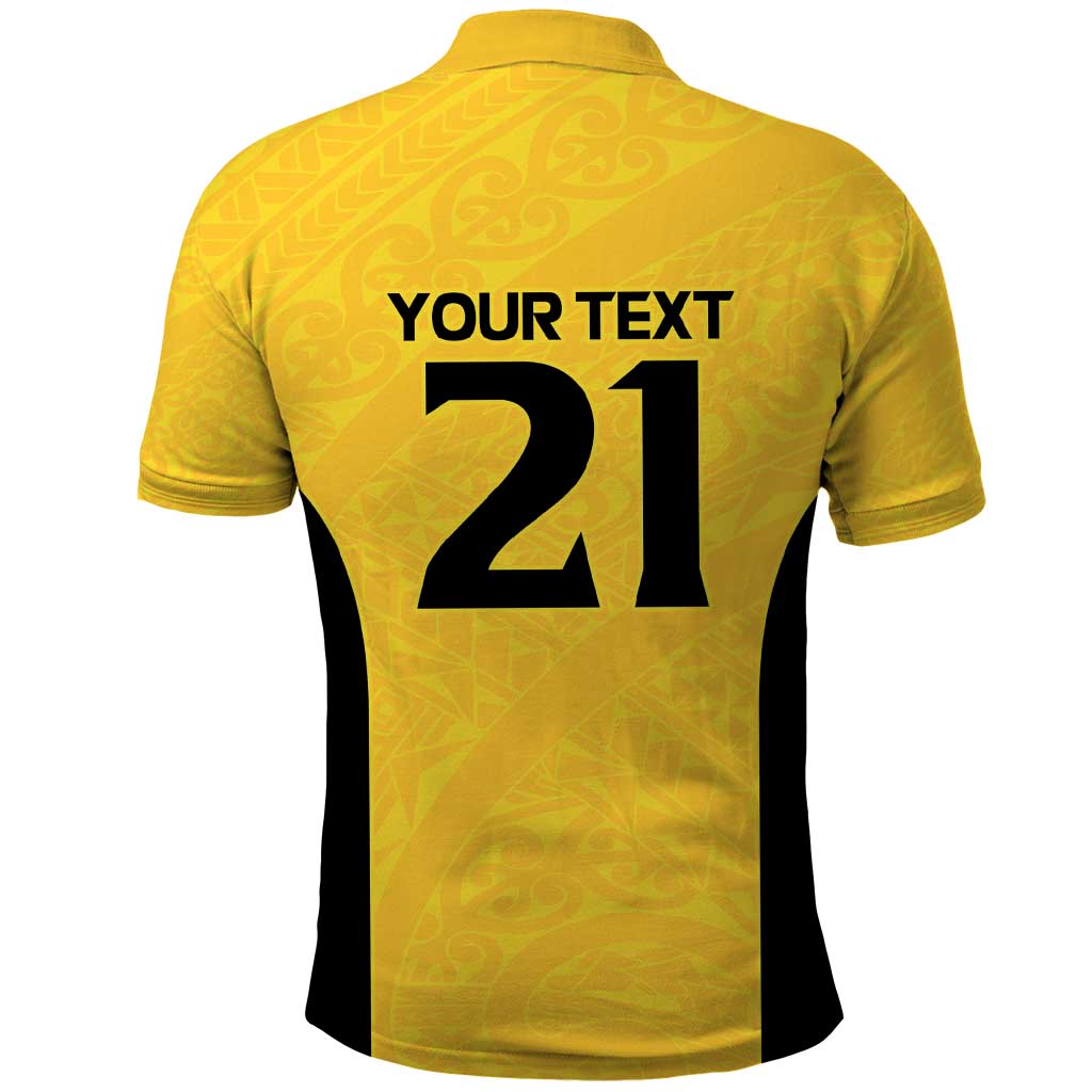 New Zealand Rugby Pacific Custom Polo Shirt Hau Awhiowhio Maori Tribal Tattoo