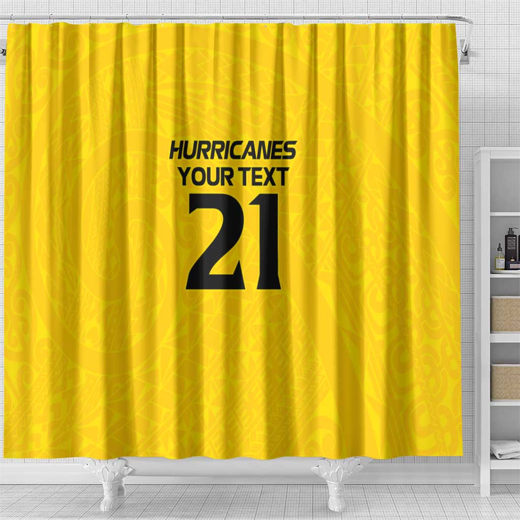 New Zealand Rugby Pacific Custom Shower Curtain Hau Awhiowhio Maori Tribal Tattoo