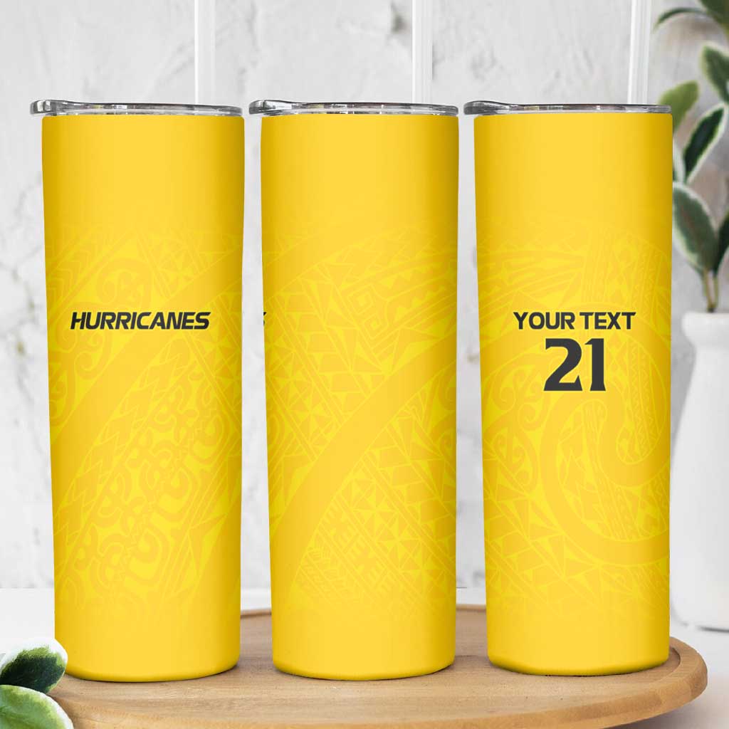 New Zealand Rugby Pacific Custom Skinny Tumbler Hau Awhiowhio Maori Tribal Tattoo