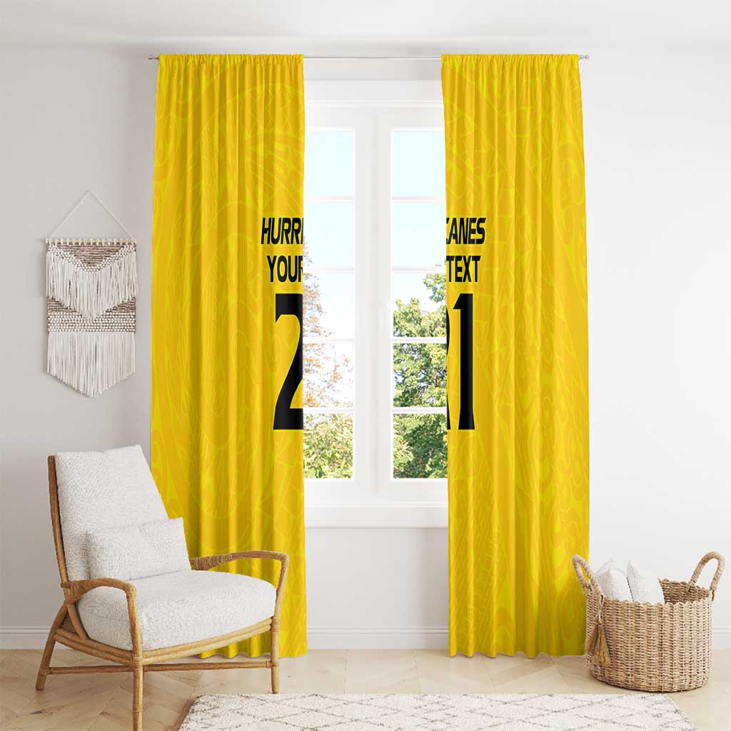 New Zealand Rugby Pacific Custom Window Curtain Hau Awhiowhio Maori Tribal Tattoo