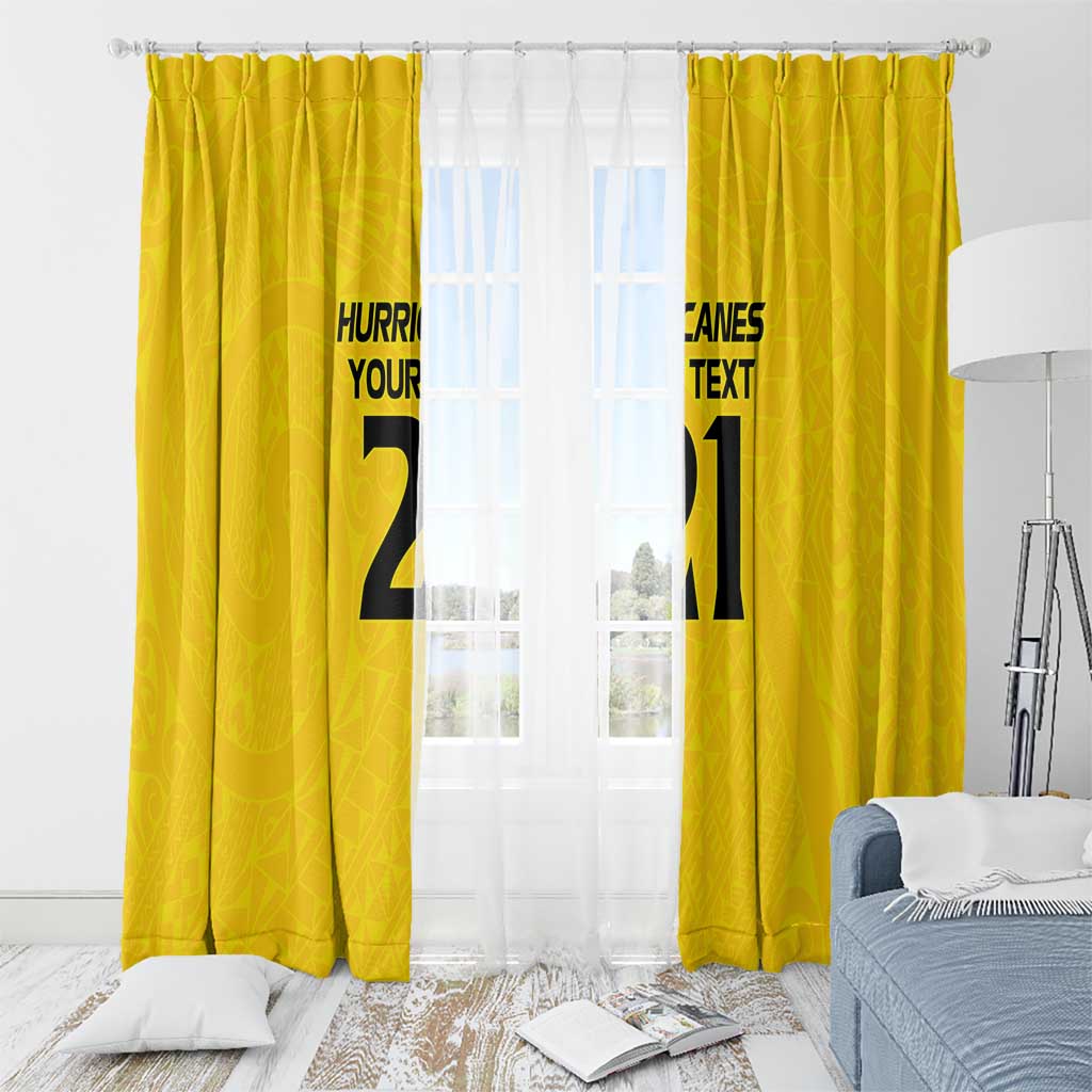 New Zealand Rugby Pacific Custom Window Curtain Hau Awhiowhio Maori Tribal Tattoo