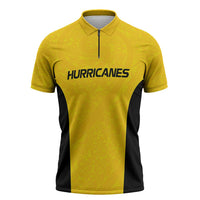 New Zealand Rugby Pacific Custom Zipper Polo Shirt Hau Awhiowhio Maori Tribal Tattoo - Polynesian Pride