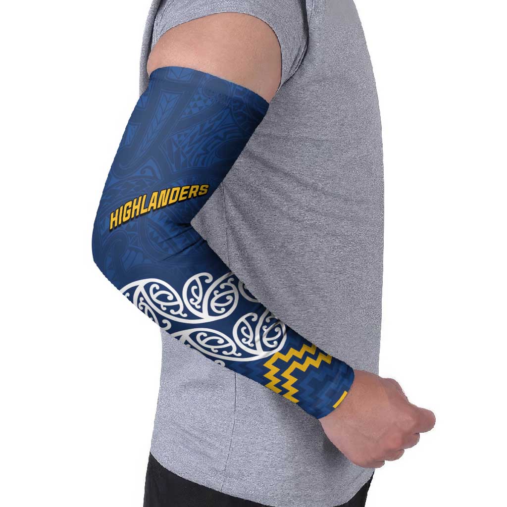 New Zealand Rugby Pacific Custom Arm Sleeves Kahupeka Maori Kowhaiwhai Pattern - Polynesian Pride