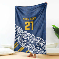 New Zealand Rugby Pacific Custom Blanket Kahupeka Maori Kowhaiwhai Pattern