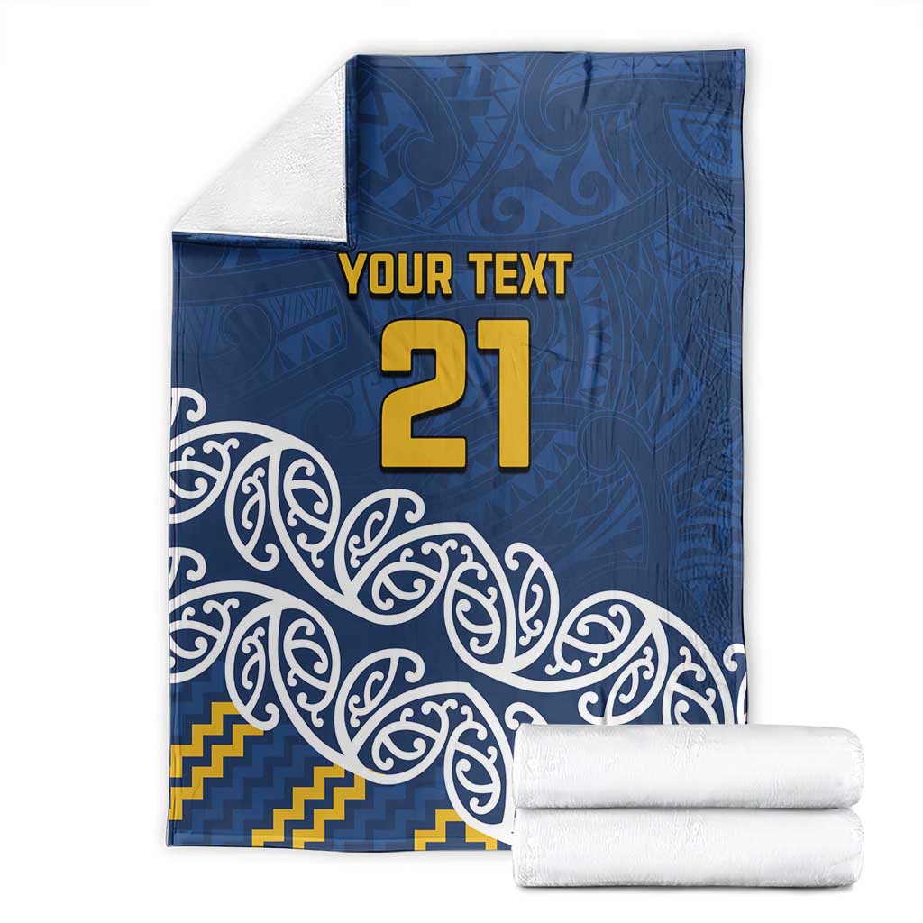 New Zealand Rugby Pacific Custom Blanket Kahupeka Maori Kowhaiwhai Pattern