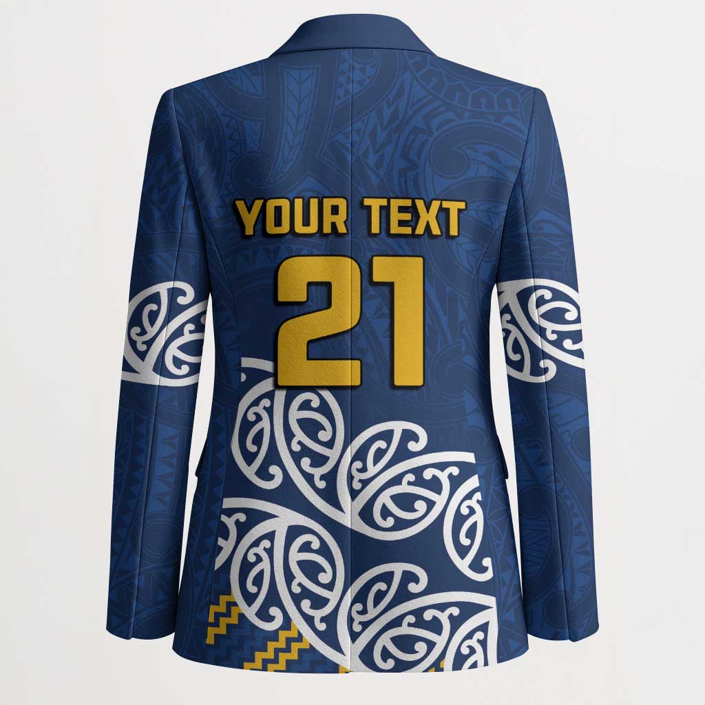 New Zealand Rugby Pacific Custom Blazer Kahupeka Maori Kowhaiwhai Pattern - Polynesian Pride