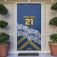 New Zealand Rugby Pacific Custom Door Cover Kahupeka Maori Kowhaiwhai Pattern - Polynesian Pride