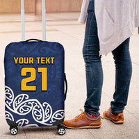 New Zealand Rugby Pacific Custom Luggage Cover Kahupeka Maori Kowhaiwhai Pattern
