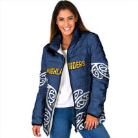 New Zealand Rugby Pacific Custom Padded Jacket Kahupeka Maori Kowhaiwhai Pattern - Polynesian Pride