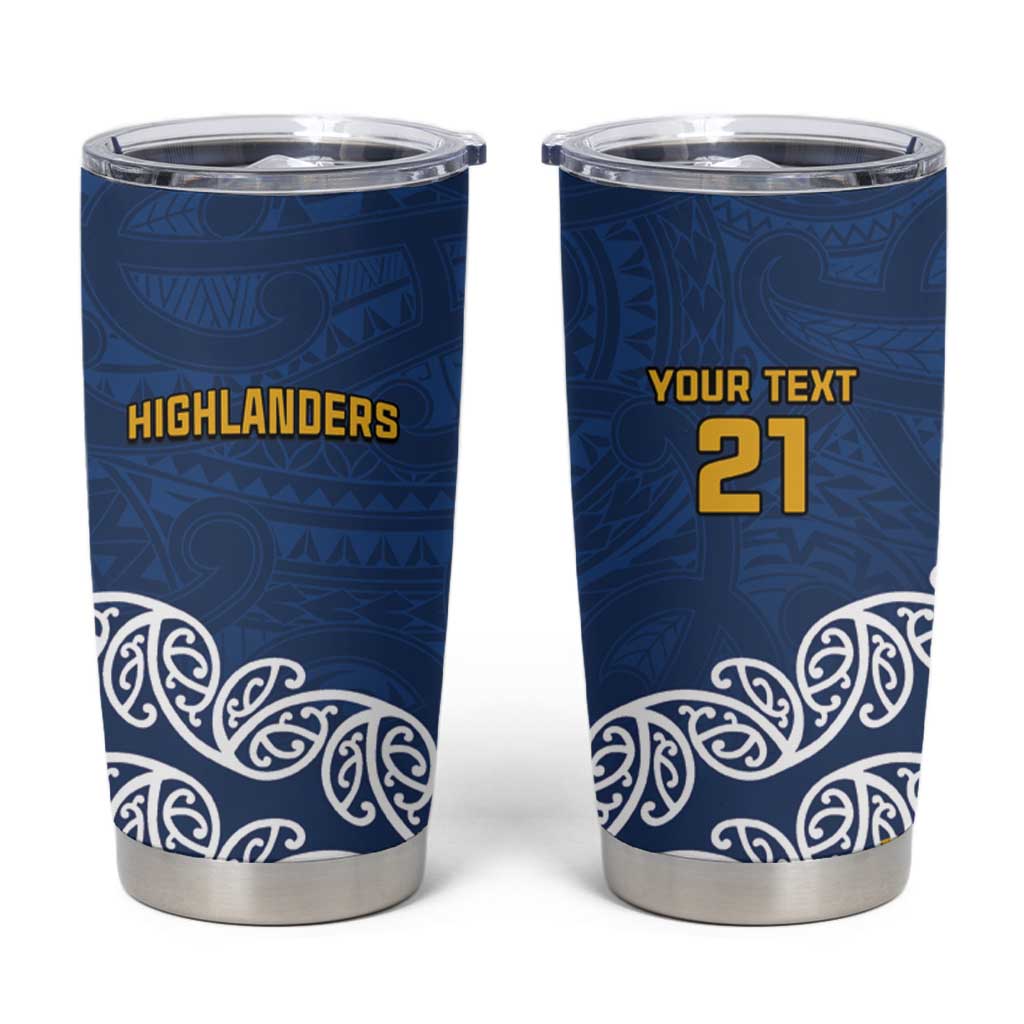 New Zealand Rugby Pacific Custom Tumbler Cup Kahupeka Maori Kowhaiwhai Pattern